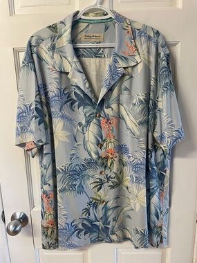 Tommy Bahama Heritage Tortola silk Hawaiian button-down shirt men’s size XXL